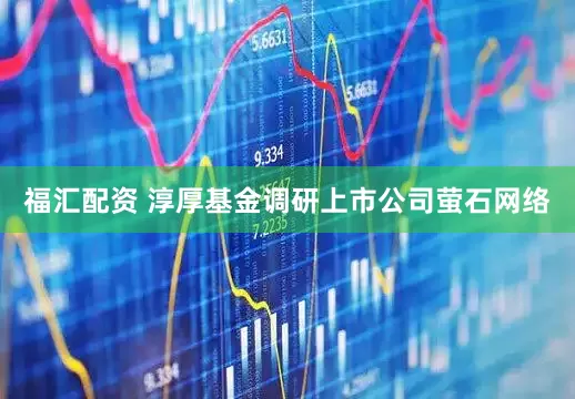 福汇配资 淳厚基金调研上市公司萤石网络
